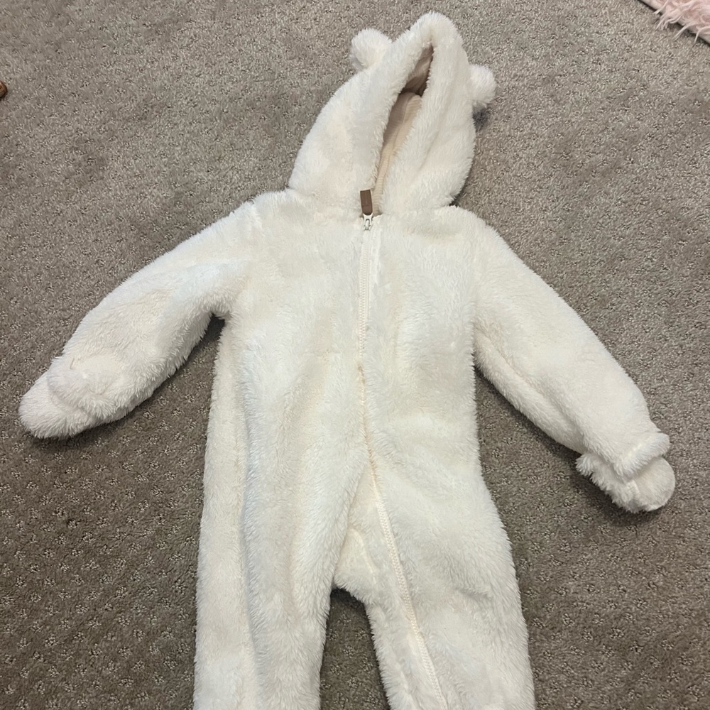 Carter's White Footed One Piece Sleepwear